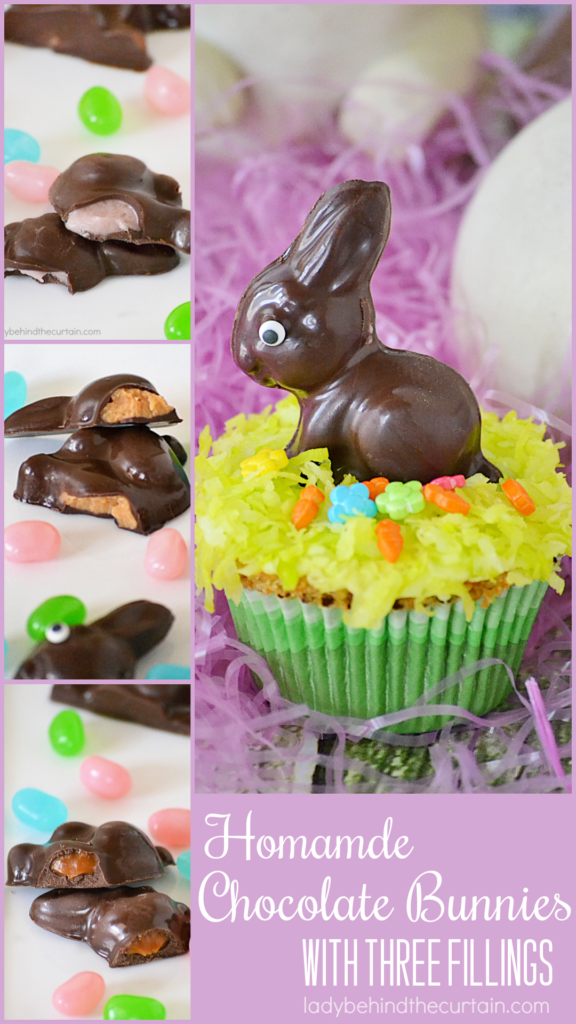 Homemade Chocolate Easter Bunnies