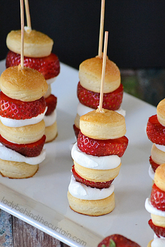 Semi Homemade Strawberry Shortcake Kebabs