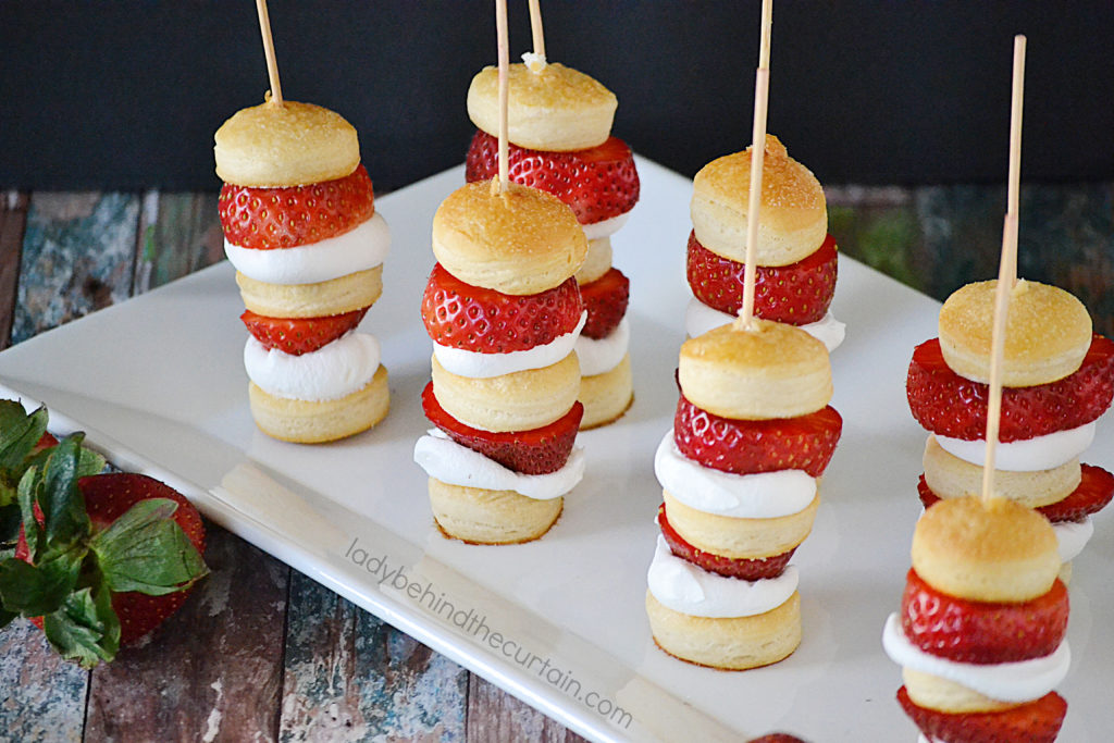 Semi Homemade Strawberry Shortcake Kebabs