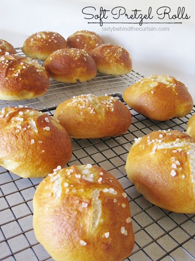 Homemade Pretzel Hamburger Buns
