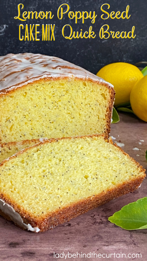 Lemon Poppy Seed Cake Mix Quick Bread