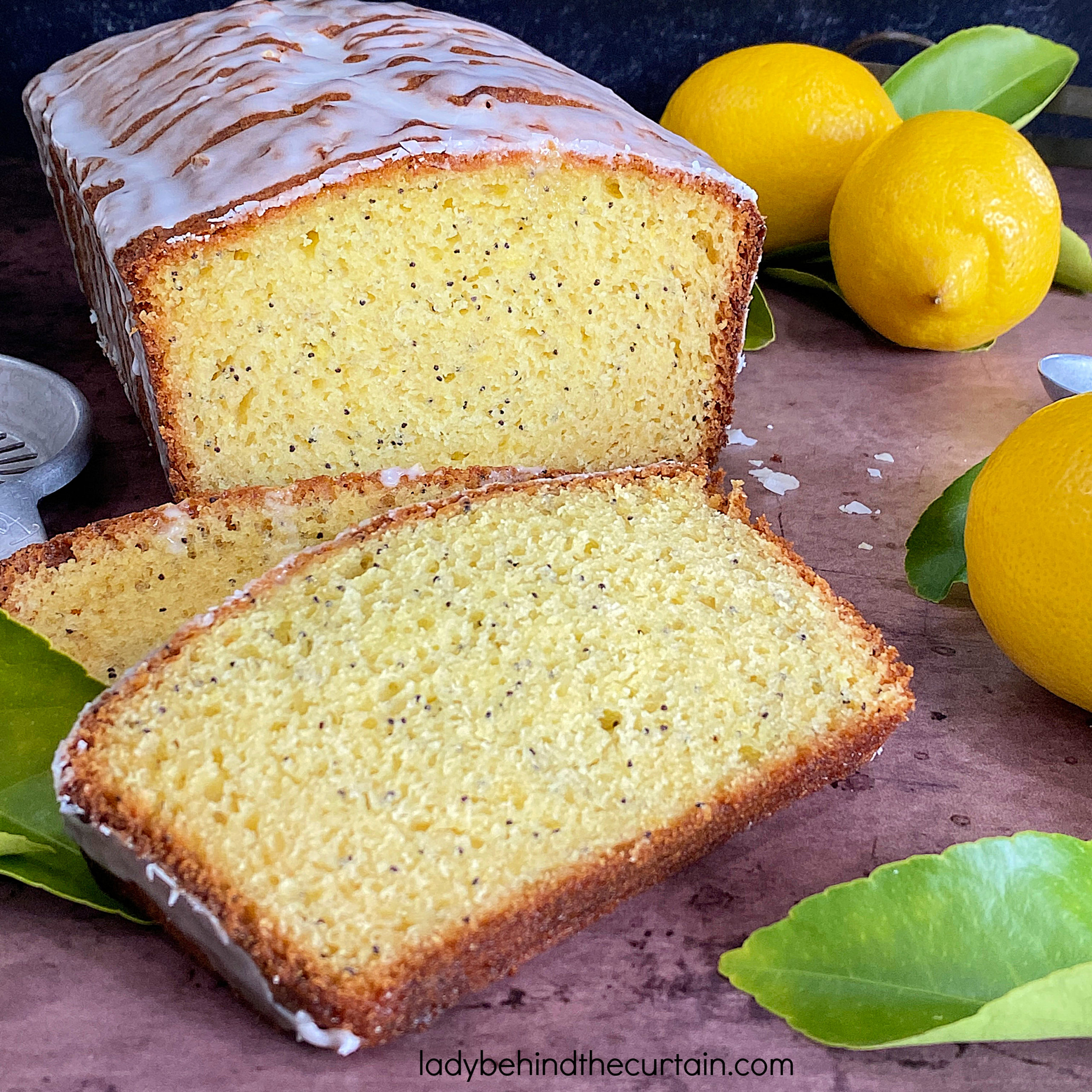 Lemon Poppy Seed Cake Mix Quick Bread