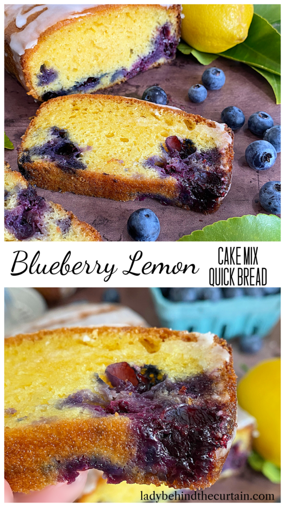 Blueberry Lemon Cake Mix Quick Bread