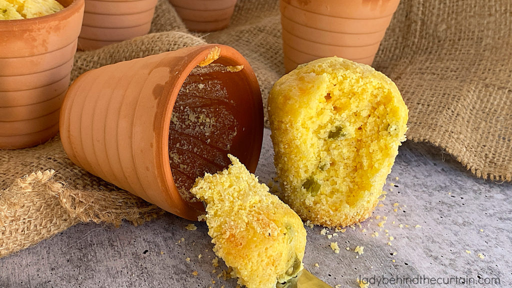 Clay Pot Jalapeno Cornbread Muffins