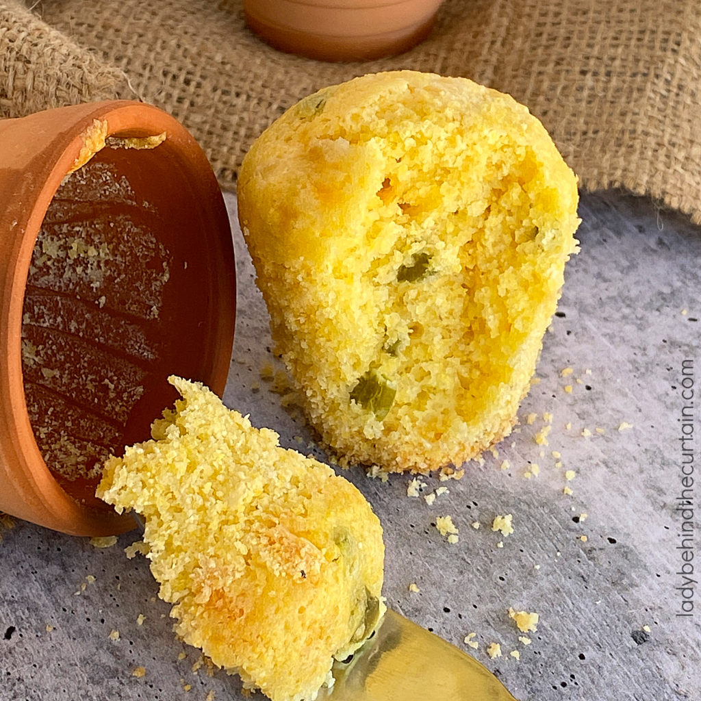 Clay Pot Jalapeno Cornbread Muffins