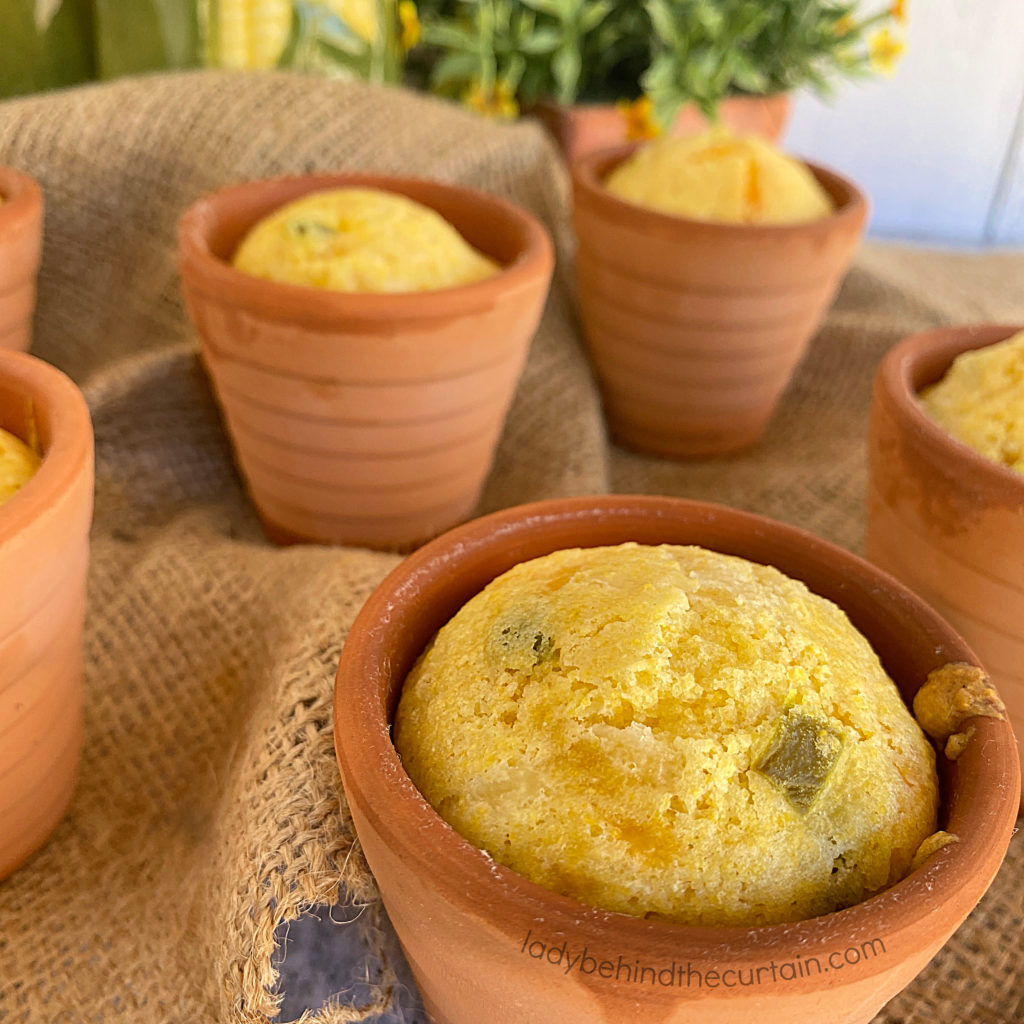 Clay Pot Jalapeno Cornbread Muffins