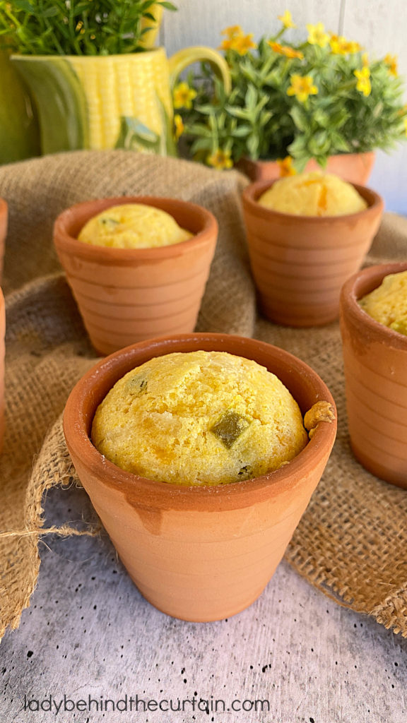 Clay Pot Jalapeno Cornbread Muffins