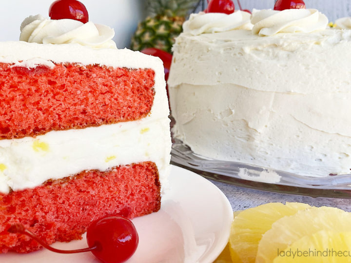 Pineapple Upside Down Ice Cream Cake