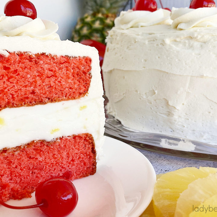 Pineapple Upside Down Ice Cream Cake