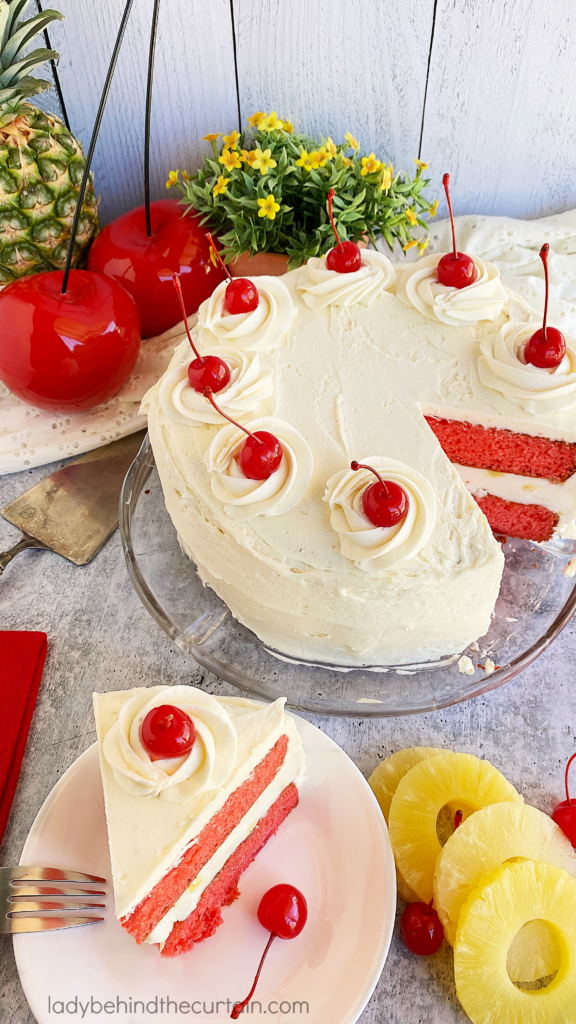 Pineapple Upside Down Ice Cream Cake