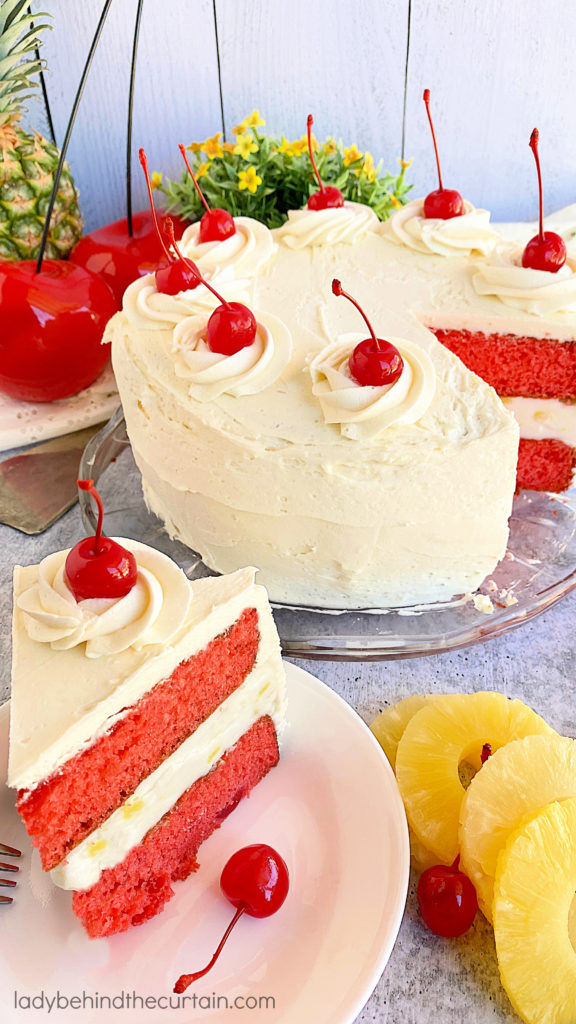 Pineapple Upside Down Ice Cream Cake