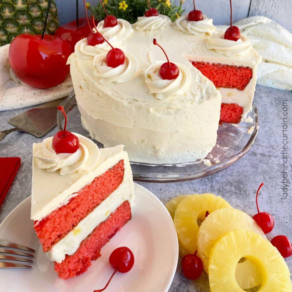 Pineapple Upside Down Ice Cream Cake