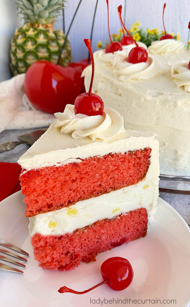 Pineapple Upside Down Ice Cream Cake