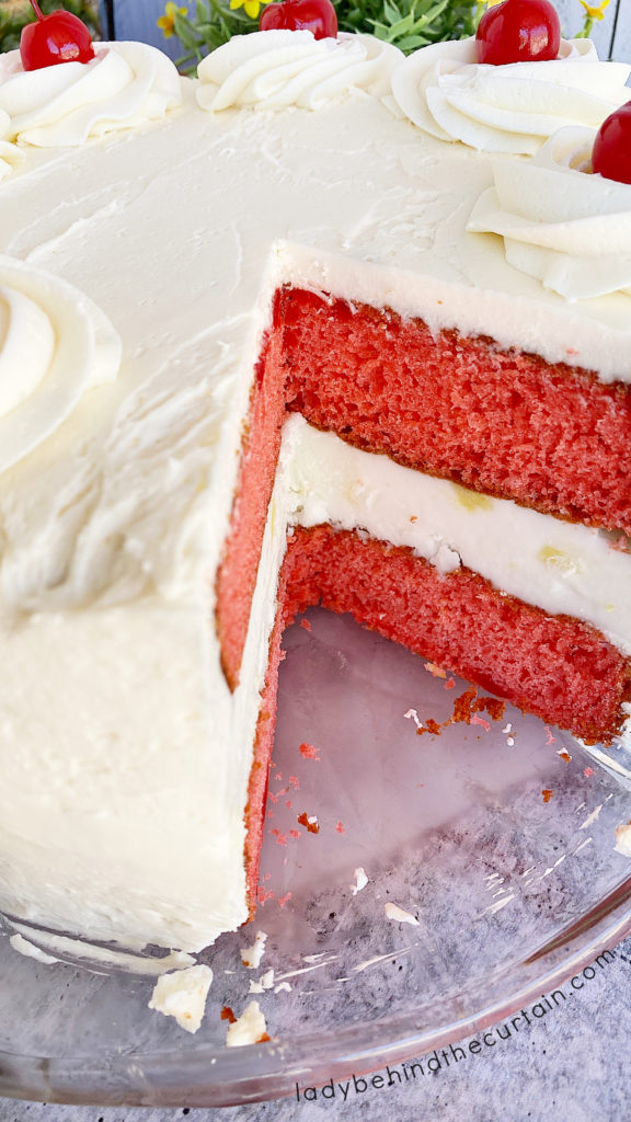 Pineapple Upside Down Ice Cream Cake