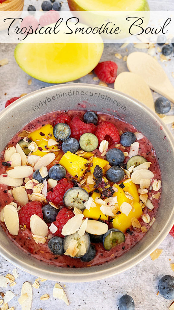 Tropical Smoothie Bowl with Toasted Topping