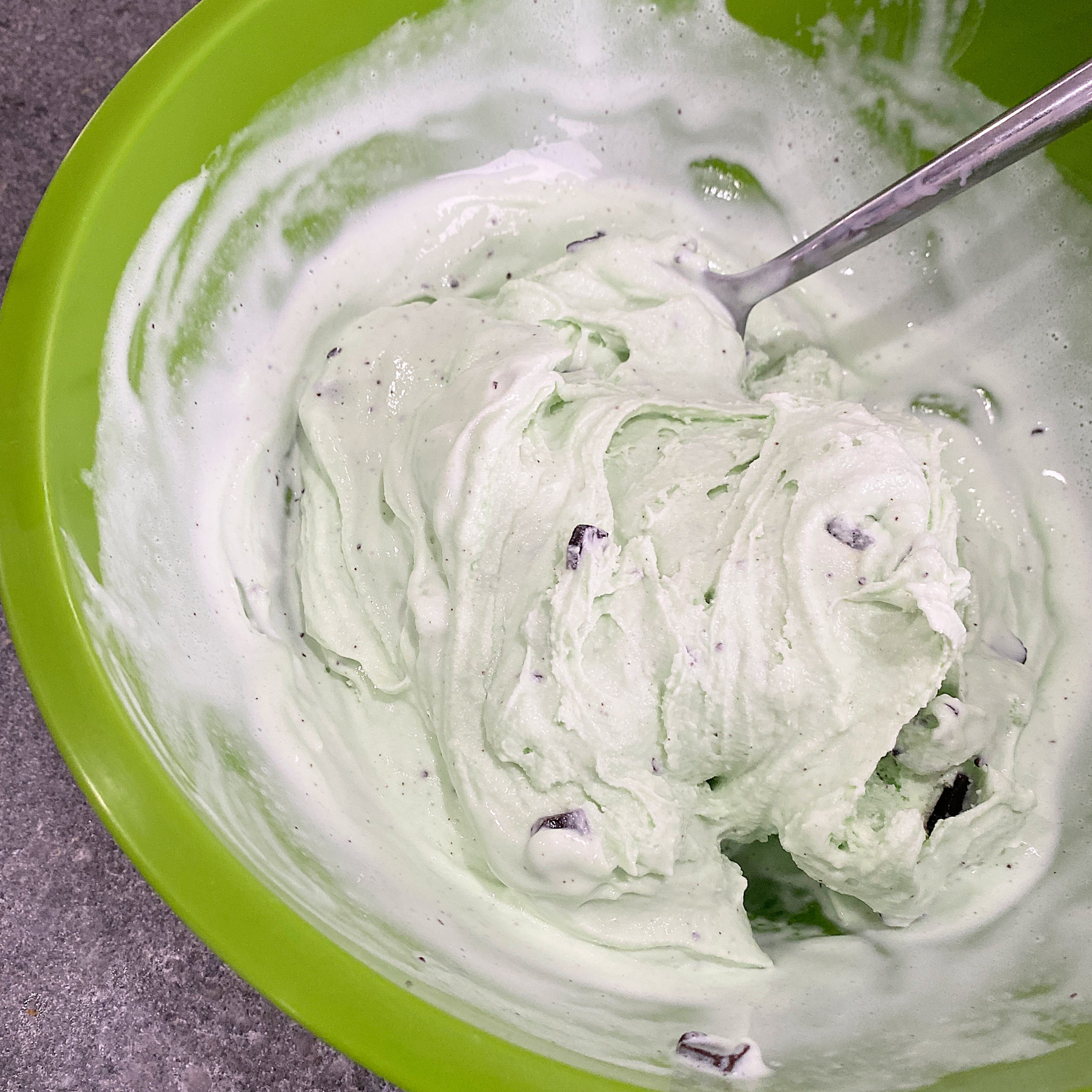 Chocolate Chip Mint Ice Cream Cake