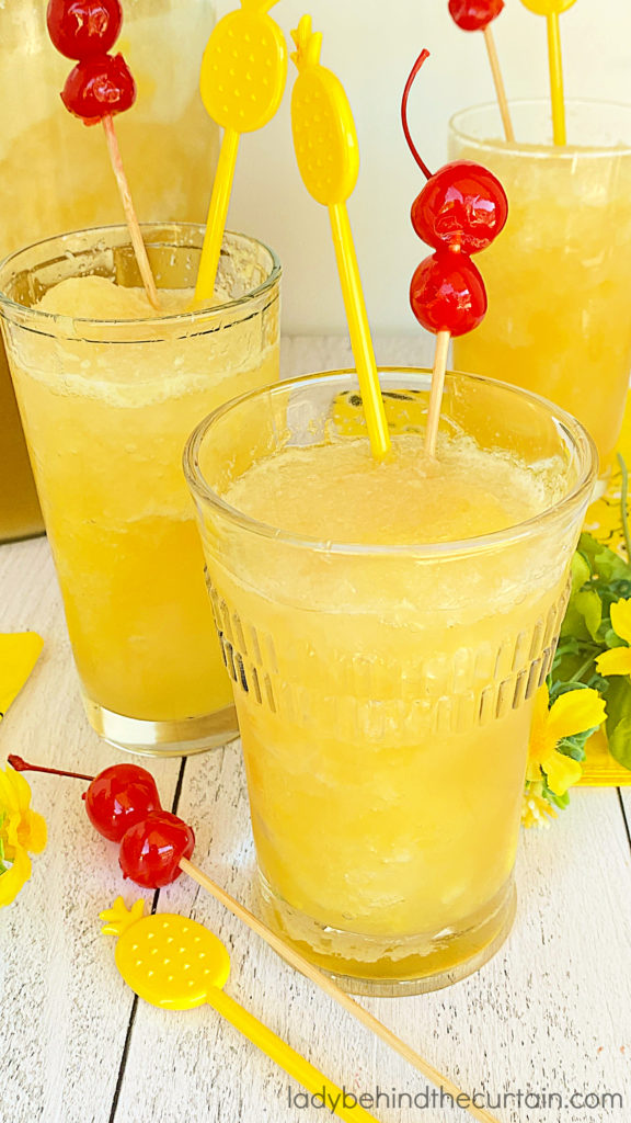 Sparkling Pineapple Slush Punch