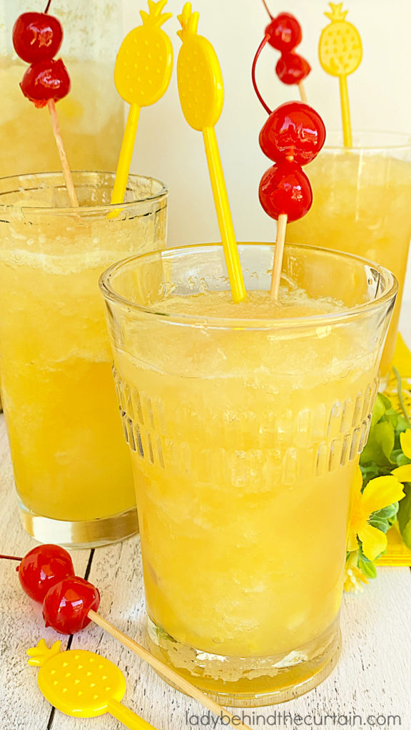 Sparkling Pineapple Slush Punch