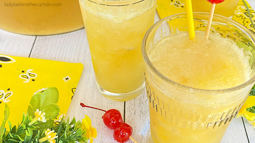 Sparkling Pineapple Slush Punch