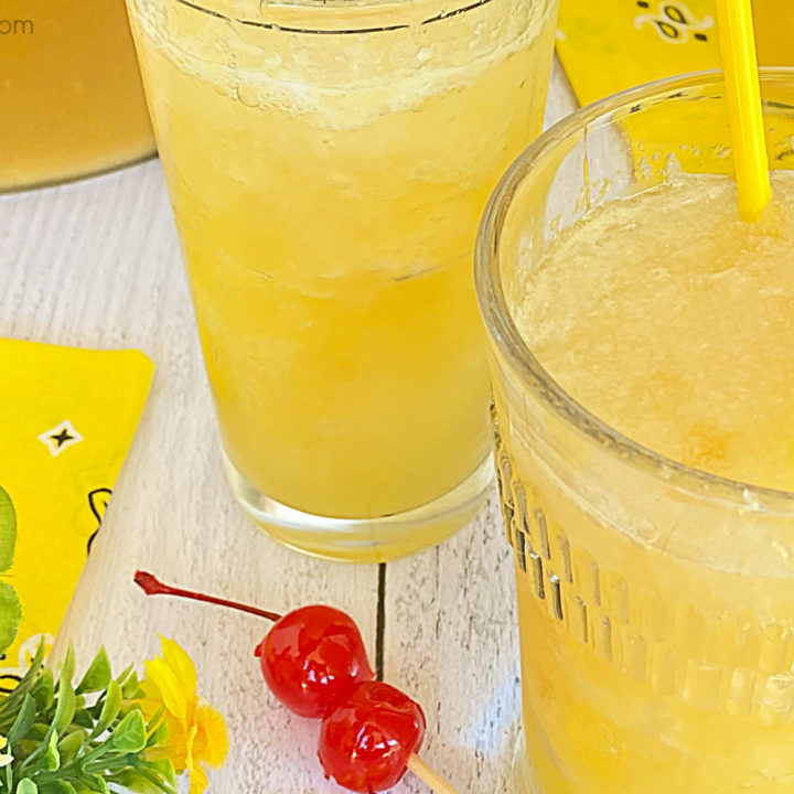 Sparkling Pineapple Slush Punch