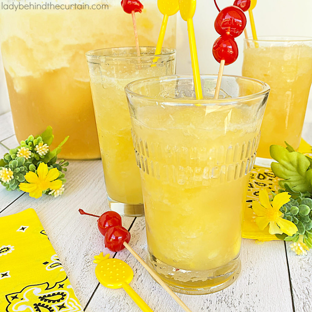 Sparkling Pineapple Slush Punch