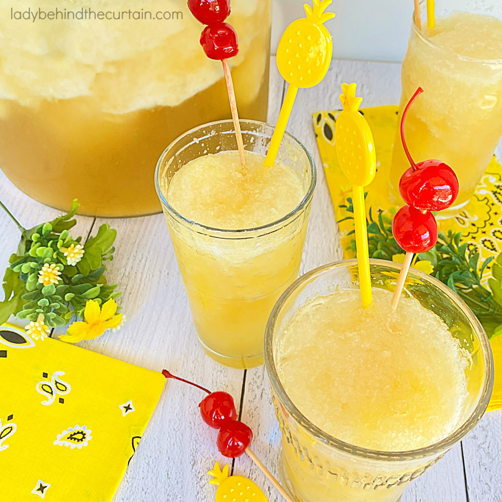 Sparkling Pineapple Slush Punch