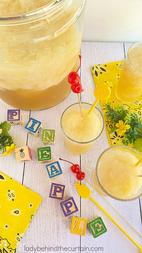 Sparkling Pineapple Slush Punch