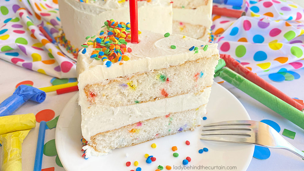 Strawberry Funfetti Ice Cream Cake