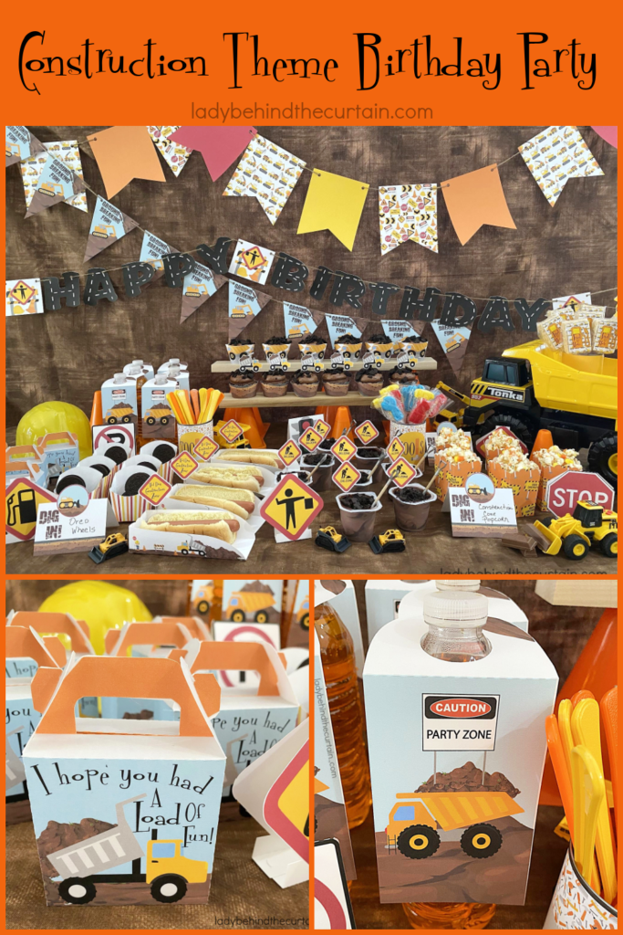 Construction Kids Birthday Party FREE Printable Collection