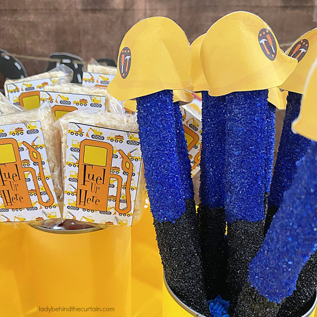 Construction Man Decorated Pretzels
