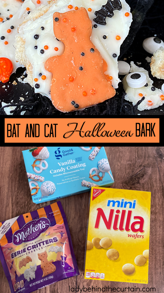 Bat and Cat Halloween Bark