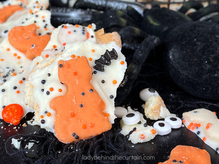 Bat and Cat Halloween Bark