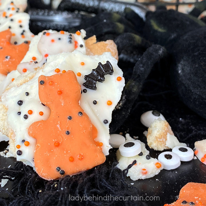 Bat and Cat Halloween Bark