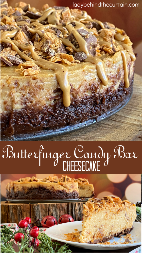 Butterfinger Candy Bar Cheesecake