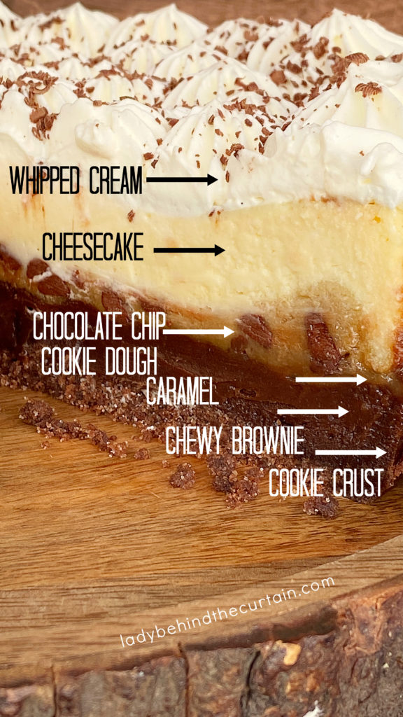 Six Layer Brookie Cheesecake