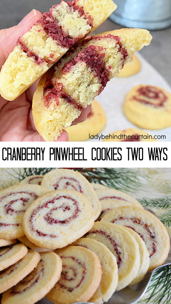 Cranberry Orange Pinwheel Cookies