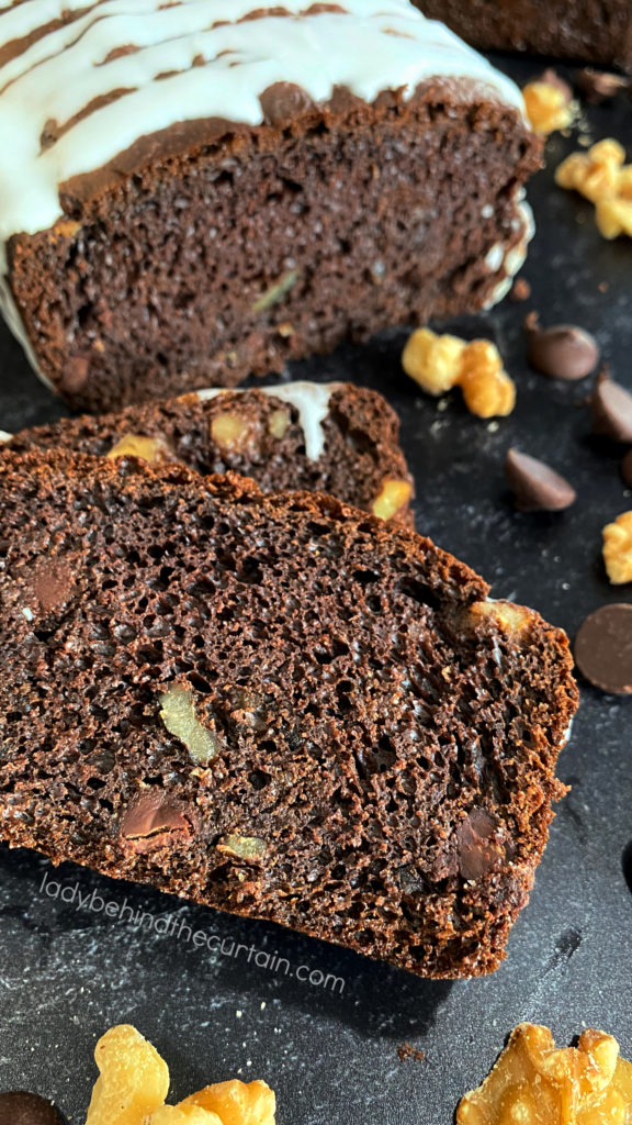 Dark Chocolate Chip Cake Mix Quick Bread