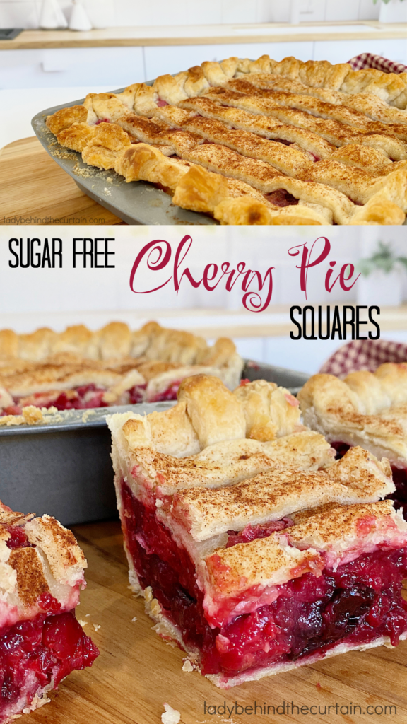 Sugar Free Cherry Pie Squares