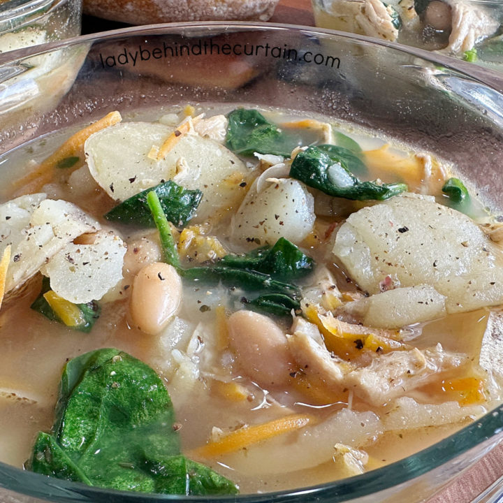 Chicken and Potato Florentine Soup