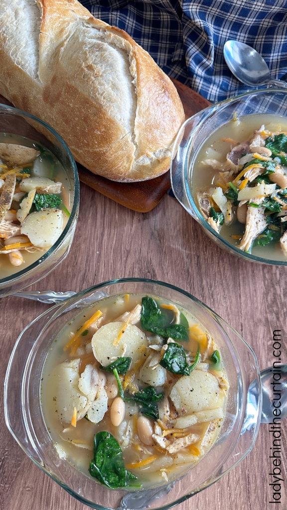 Chicken and Potato Florentine Soup