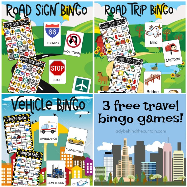 Free Travel Bingo Games for Kids