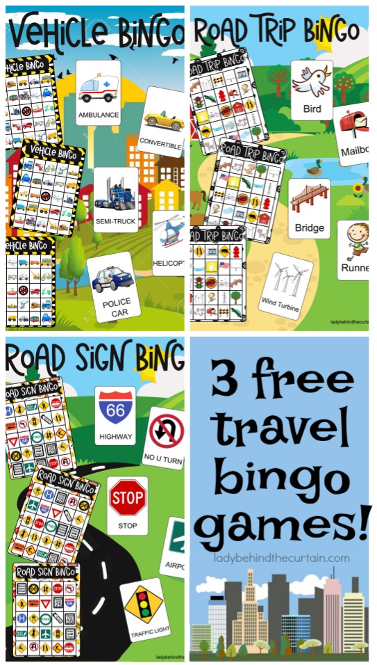 Free Travel Bingo Games for Kids