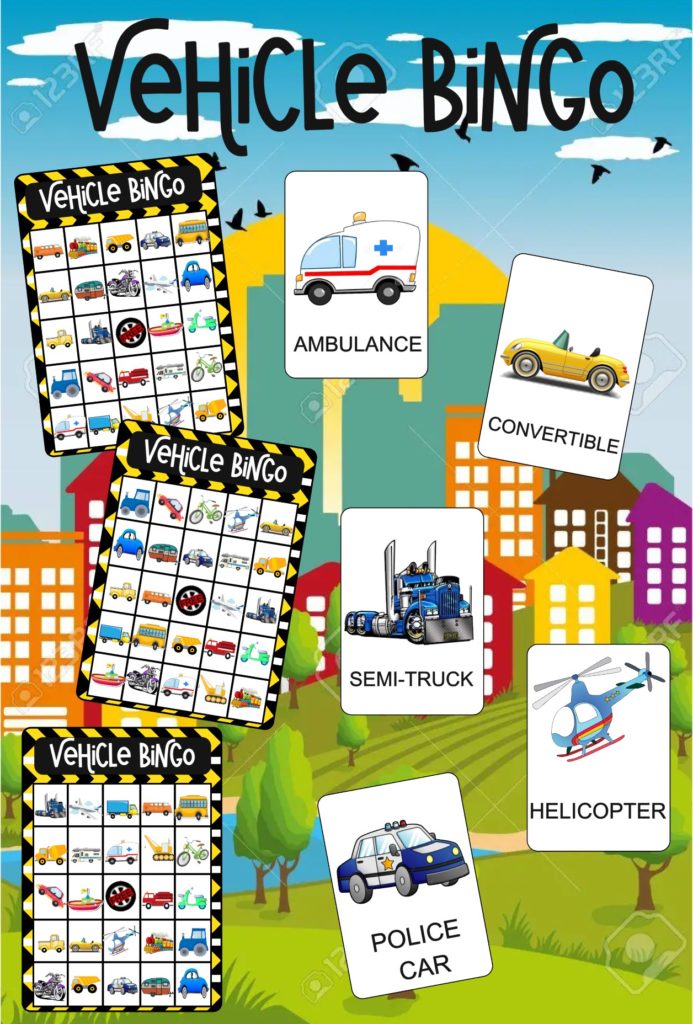 Free Travel Bingo Games for Kids