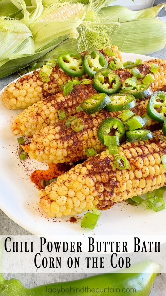 Chili Powder Butter Bath Corn on the Cob