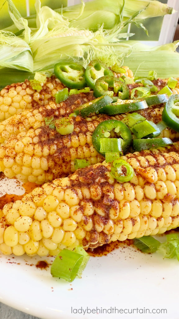 Chili Powder Butter Bath Corn on the Cob