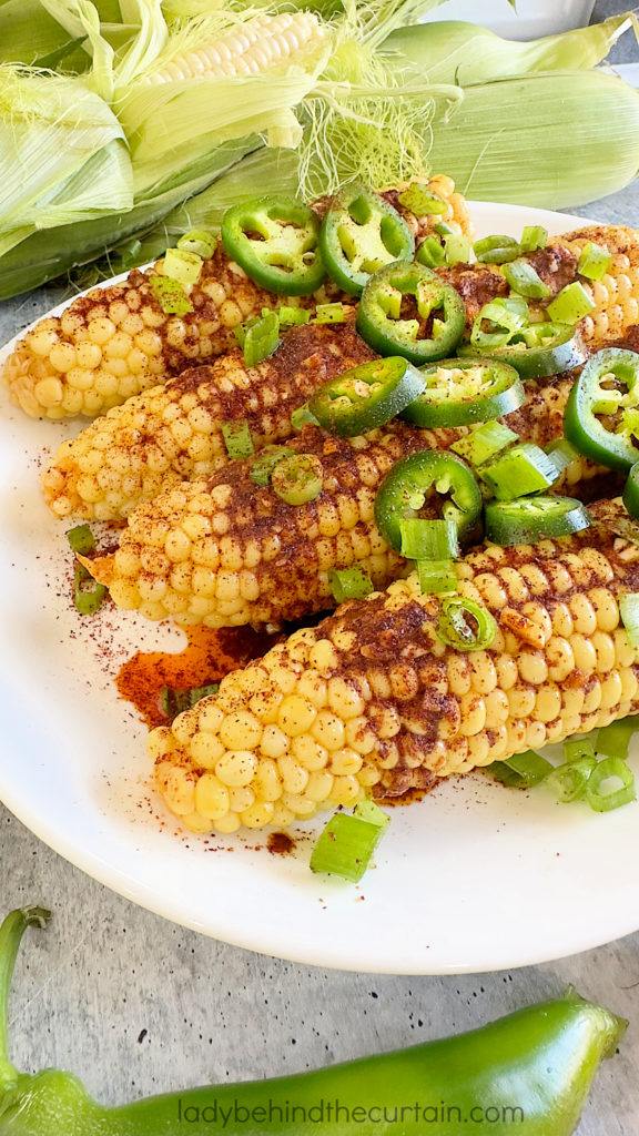 Chili Powder Butter Bath Corn on the Cob