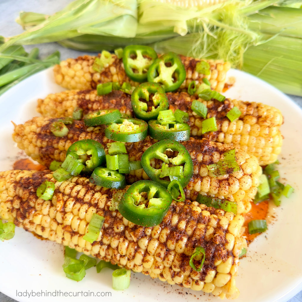 Chili Powder Butter Bath Corn on the Cob