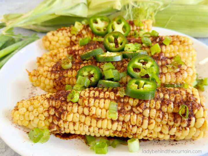 Chili Powder Butter Bath Corn on the Cob