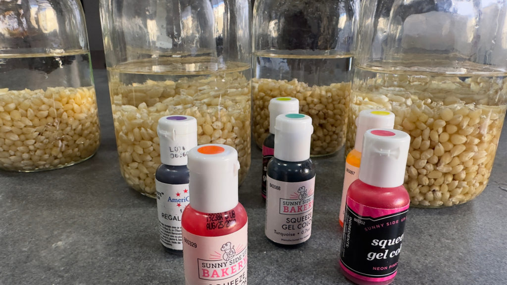 How to Dye Popcorn Kernels