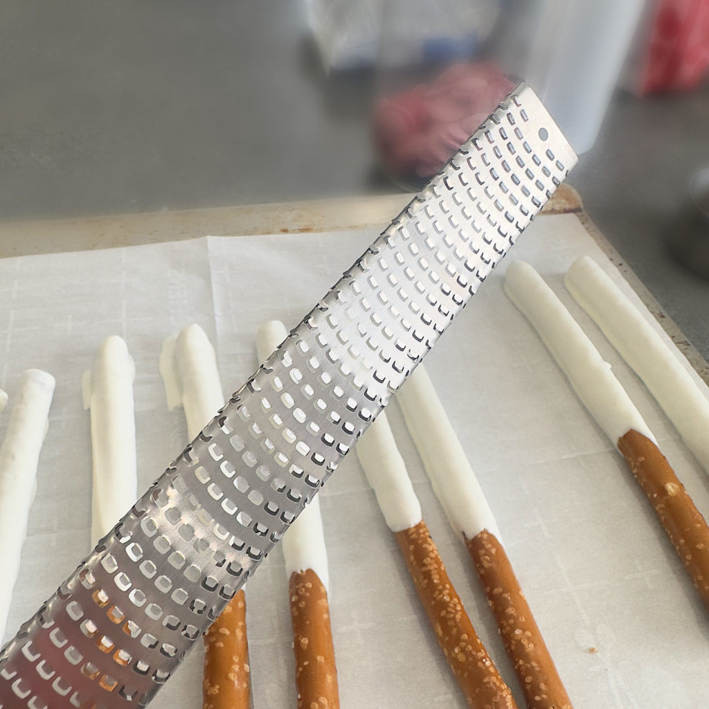 Red, White, and Blue Decorated Pretzels